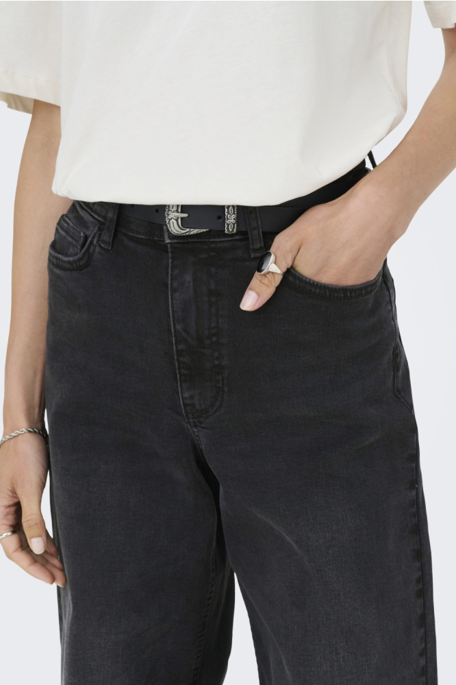 JDYFELINA-FINA HW WIDE BLK JEANSDNM 15350535 BLACK DENIM